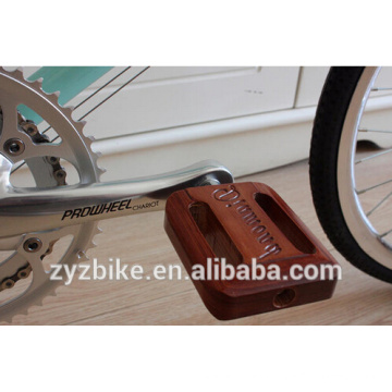 Pedales de bicicleta clásicos lignum vitae pedal de bicicleta retro para bicicleta fija bicicleta pedal crank brothers